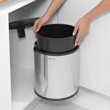Brabantia Çöp Kutusu 15 lt Dolap İçi Briliant Steel 418181 
