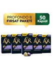 L'OR-Lungo Profondo-Intensity 8-Nespresso Uyumlu Kapsül Kahve Fırsat Paketi 10 x 5 Paket (50 Adet)