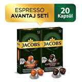 Jacobs Espresso Kapsül Kahve Avantaj Seti 20 Kapsül