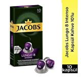 Jacobs Lungo 8 Intenso Nespresso Uyumlu Alüminyum Kapsül Kahve 10 Adet