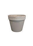 Nayla Gri Plastik Saksı 25x23cm