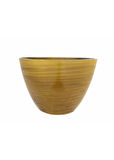 Cresta Seramik Oval Koyu Sarı Saksı 45*20*35cm