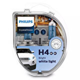 Philips Crystal Vision H4 Ampul 12V 55W 12342CVSM - 2'li Ampul