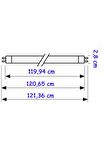 Philips Master 36W/827 T8 Floresan Ampul Sarı 120 cm Floresan Lamba