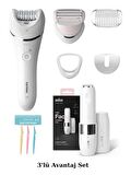 Philips BRE710 8000 Serisi Islak/Kuru Epilasyon Aleti Cihazı - Braun Mini Tüy Alma Makinesi - Kaş Usturası 3'lü Set