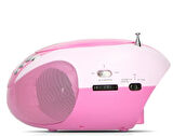 LENCO SCD-37 USB Pembe - Taşınabilir FM Radyo CD ve USB çalar - Pembe