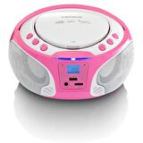 Lenco SCD650PK Taşınabilir Müzik Seti Karaoke Radyo CD Çalar MP3 USB