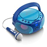Lenco SCD650BU Taşınabilir Müzik Seti Karaoke Radyo CD Çalar MP3 USB