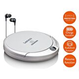 Lenco Taşınabilir CD Çalar / MP3 Çalar Discman Anti Şok Özellikli Gümüş CD-201 SI