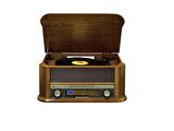 Lenco TCD-2550 Retro USBli Radyolu CD Kasetli Pikap Plak Çalar