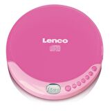 Lenco Taşınabilir CD Çalar Discman Şarj Özellikli Pembe CD-011 PK