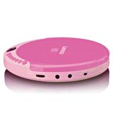 Lenco Taşınabilir CD Çalar Discman Şarj Özellikli Pembe CD-011 PK