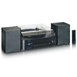 LENCO MC-460BK PİKAP Hİ-Fİ SETİ BLUETOOTHLU İNTERNET DAB+ RADYO CD MP3 MÜZİK SETİ MMC AT-3600 PLAKÇALAR SİYAH