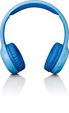 Lenco HPB-110BU Katlanabilir Mikrofonlu Bluetooth Çocuk Kulaklığı Mavi-Sticker Hediyeli