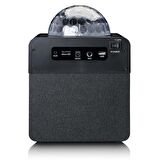 LENCO BTC-055 BK - IŞIKLI BLUETOOTH HOPARLÖR, USB, SD, RC, MIC, AC