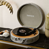 Lenco LS-66-GY Wooden turntable with built-inspeakers and Bluetooth