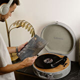 Lenco LS-66-GY Wooden turntable with built-inspeakers and Bluetooth