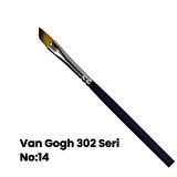 Van Gogh 302 Seri Sentetik Yan Kesik Uçlu Fırça No 14