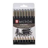 PIGMA MICRON SET 8 BLACK