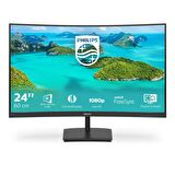 Philips 241E1SCA 23.6" 75Hz 4Ms VGA+HDMI FullHD FreeSync VA Curved Vesa Monitör