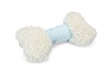 Karlıe Yavru Köpek Peluş Oyuncak Kemik 21 Cm Beyaz
