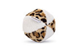 Beeztees Köpek Oyuncağı, Sesli, Top, Peluş, Beyaz/Kahverengi, 11cm