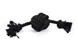 Beeztees Köpek Oyuncağı, Diş İpinden Top ve İpi, Siyah, 34x10x9cm, 255gr