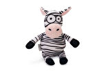 Beeztees Köpek Oyuncağı, Sesli, Zebra, Peluş, Siyah/Beyaz, 25x12x9,5cm