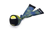 Beeztees Köpek Oyuncağı, Yüzen, Tenis Topu ve Kumaş Fırlatma, Mavi/Sarı 29cm