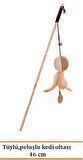 Eastland Tüylü ve Peluşlu Kedi Oltası 46 cm