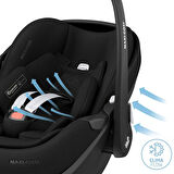 Maxi-Cosi Pebble SlideTech Tam Yatabilen 0-13 Kg Ana Kucağı ve Oto Koltuğu Twillic Black