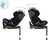 Maxi-Cosi Emerald 360 Pro I-Size Dünyanın İlk Kızaklı, Araç Dışına Çıkabilen İsofix'li 360 Dönebilir Yatabilir 0-36 kg Bebek Oto Koltuğu Authentic Black