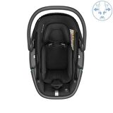Maxi-Cosi Coral 360 Dönebilir Yatabilir 2'si Bir Arada Modüler Ana Kucağı ve Oto Koltuğu Essential Black