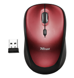 Trust 19522 Yvi Kablosuz Optik Mouse Kırmızı