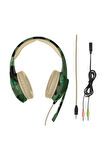 22207 Gxt 310C Radius Jungle Camo Oyuncu Kulaklığı