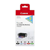 Canon CLI-8 BK/PC/PM/R/G MultiPack Orijinal Mürekkep Kartuş