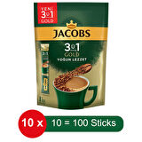 Jacobs 3 ü 1 Arada Gold Yoğun Lezzet Hazır Kahve – 10 lu Paket x 10 Paket