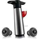Vacu Vin 6492606 Şarap Vakum Seti Paslanmaz Çelik 1 Pompa 2 Tıpa Kutulu