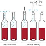 Vacu Vin 6492606 Şarap Vakum Seti Paslanmaz Çelik 1 Pompa 2 Tıpa Kutulu