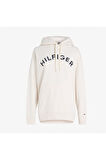 Logo Nakışlı İşlemeli Rahat Kesim Sweatshirt