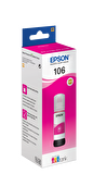 Epson 106 EcoTank Kırmızı Mürekkep Şişesi, 70 ml. L7160/L7180 (C13T00R340) Magenta