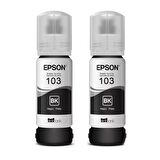 Epson Orijinal 103 Black (Siyah) 2 Adet Mürekkep