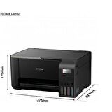 Epson Ecotank L3250 Wifi + Fotokopi + Tarayıcı Renkli Çok Fonksiyonlu Tanklı Yazıcı
