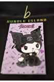 Kuromi hello kitty ciltli sert kapak ajanda günlük çok amaçlı çizgili defter
