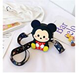 Mickey Mause Oturan Minnie Bozuk Para Cüzdanı Çanta Çocuk Cüzdan Küçük Para Kutusu Omuzdan Askılı Çanta
