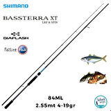 Shimano Bassterra XT 84ML 2.55mt 4-19gr (2P) Light Spin Kamış