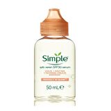 Simple Tüm Cilt Tipleri İçin Su Bazlı Yağsız SPF30 Nemlendirici Yüz Bakım Serumu 50 ml