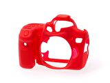 EasyCover Canon 80D Silikon Kılıf ECC80DR (Kırmızı)