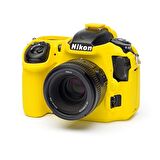 EasyCover Nikon D500 Silikon Kılıf  ECND500Y (Sarı)