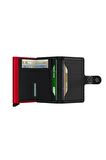 Secrid Miniwallet Cubic Black Red, N/A - %100 Avrupa Derisi Cüzdan